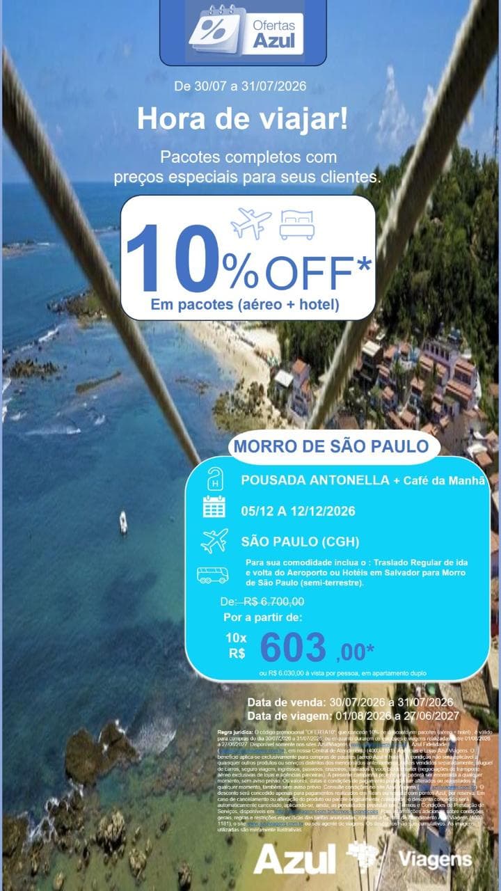 Pacote Azul Viagens